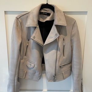 Zara Suede Moto Jacket
